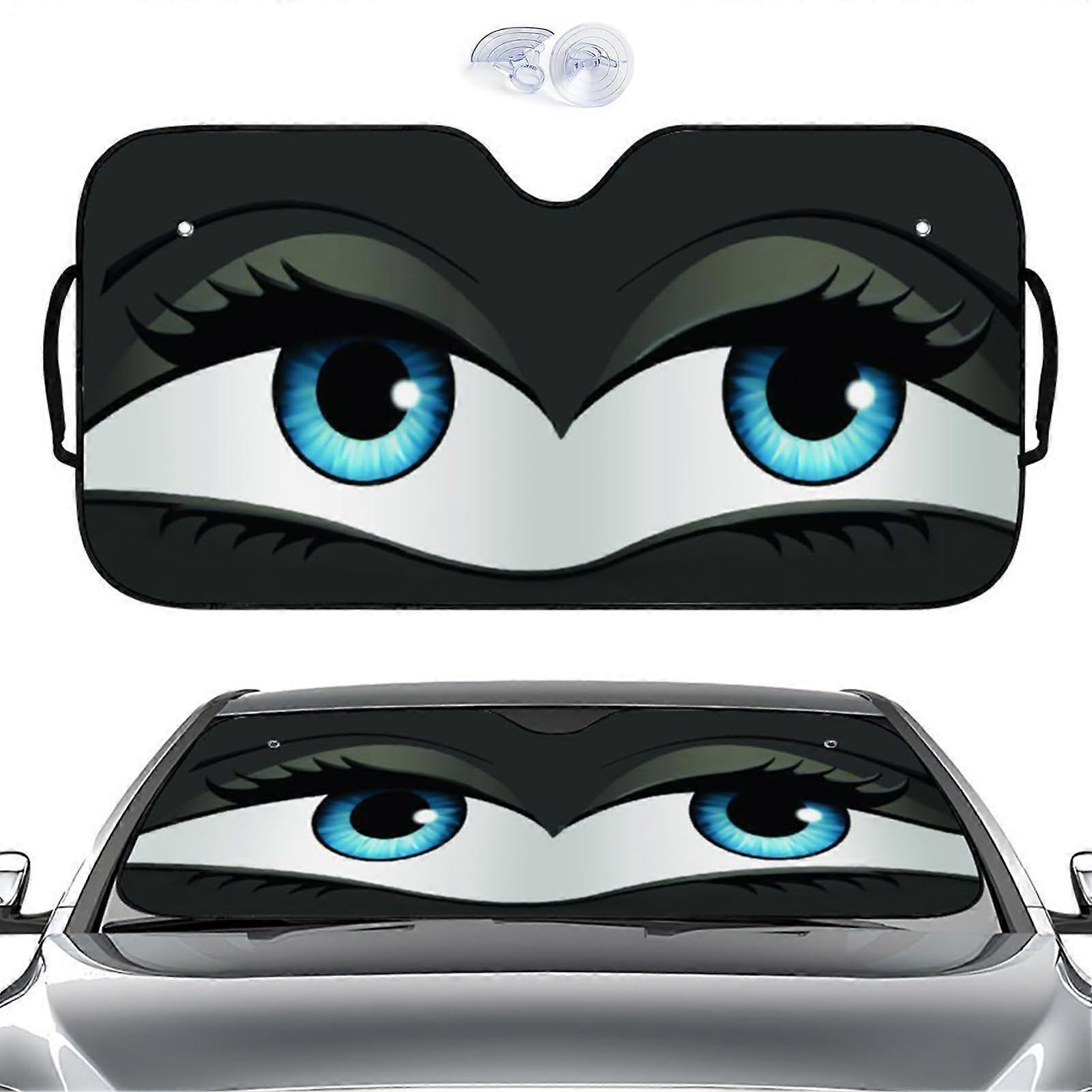 Car Windshield Sun Shade UV Blocking Foldable Front Window Visor 137x70cm for Vehicles