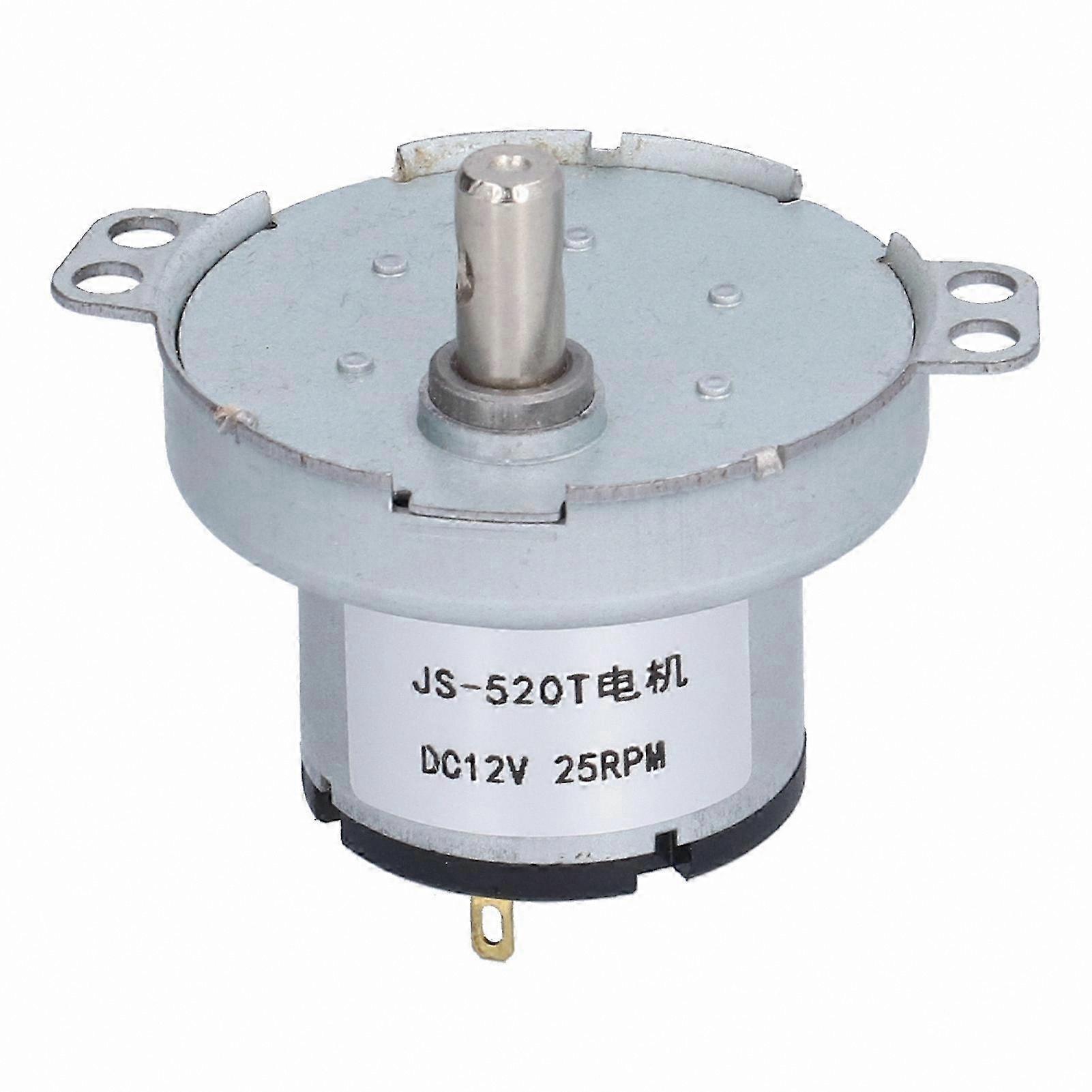 Quiet Low-Noise DC Motor for Heating and Cooling Appliances, Lightweight 12V Engine with 25RPM Speed
