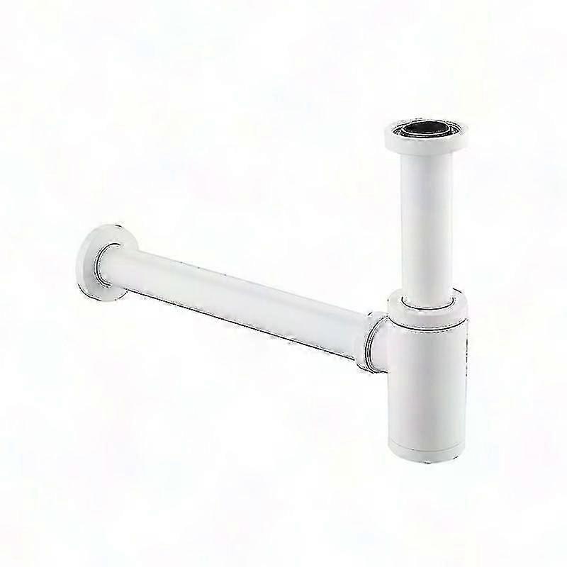 1pc Premium White Bottle Trap Set with Waste Pipe for Bathroom & Kitchen Sink Basin