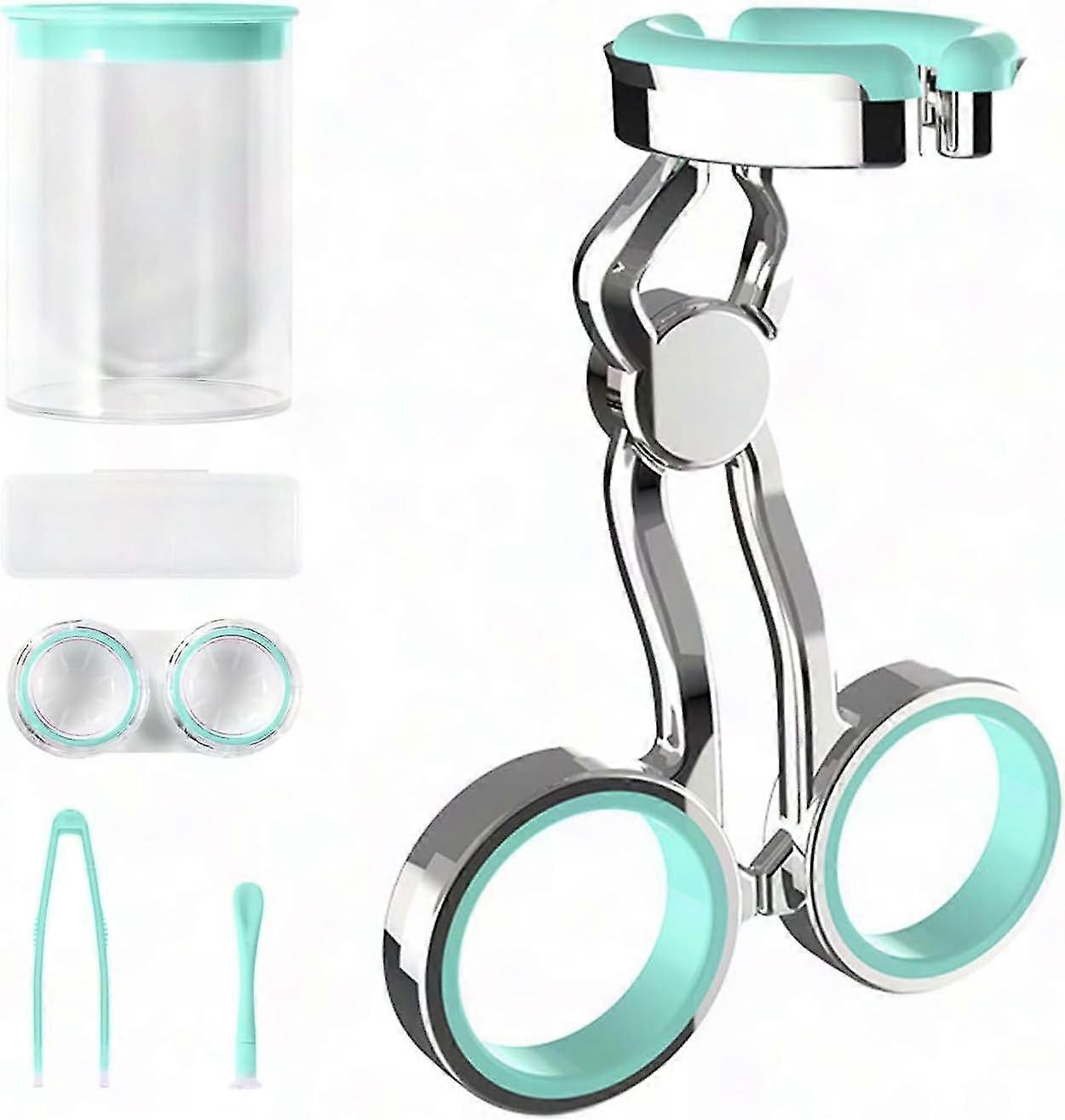 1 Set Soft High Elasticity Stainless Steel Contact Lens Insertion and Remover Tool for New Users & Long Nails