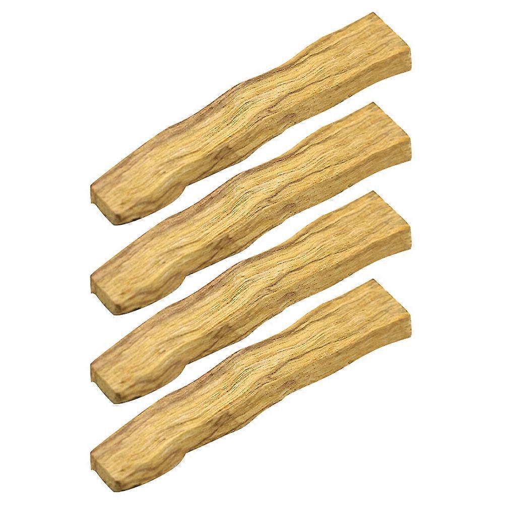 4Pcs Wood Sticks for Meditation Room Home Use and Office in Khaki Material for Smudging