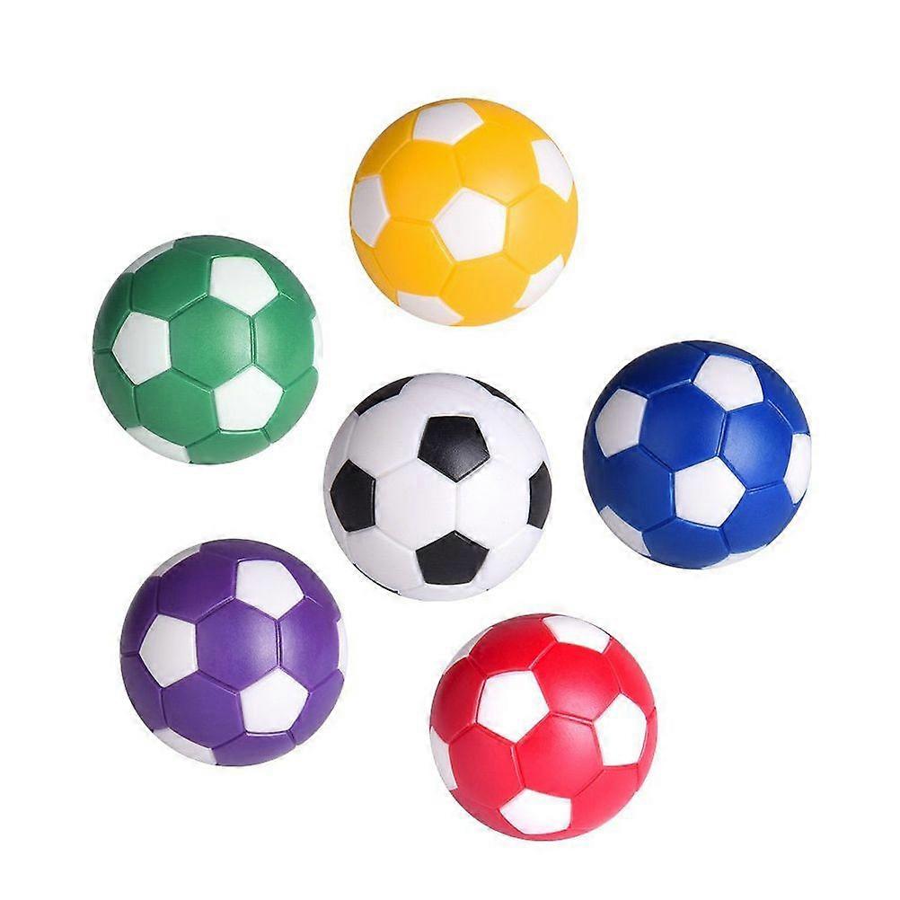 6pcs Table Soccer Footballs Replacement Balls Mini Official Tabletop Soccer Game Ball Accessory