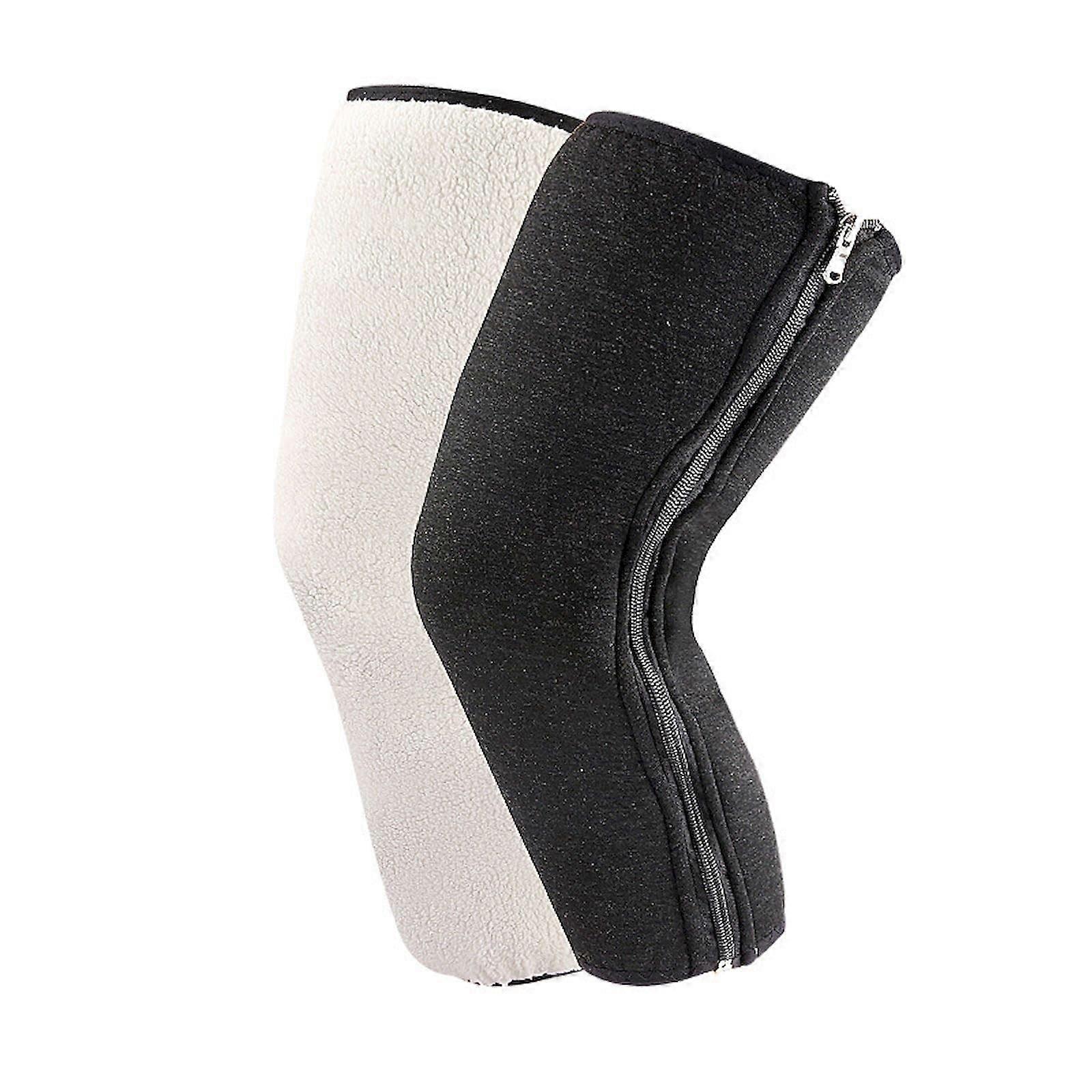 Knee Sleeve Compression Brace for Women, Adjustable Soft Double Layer Support for Winter, One Size Fits All