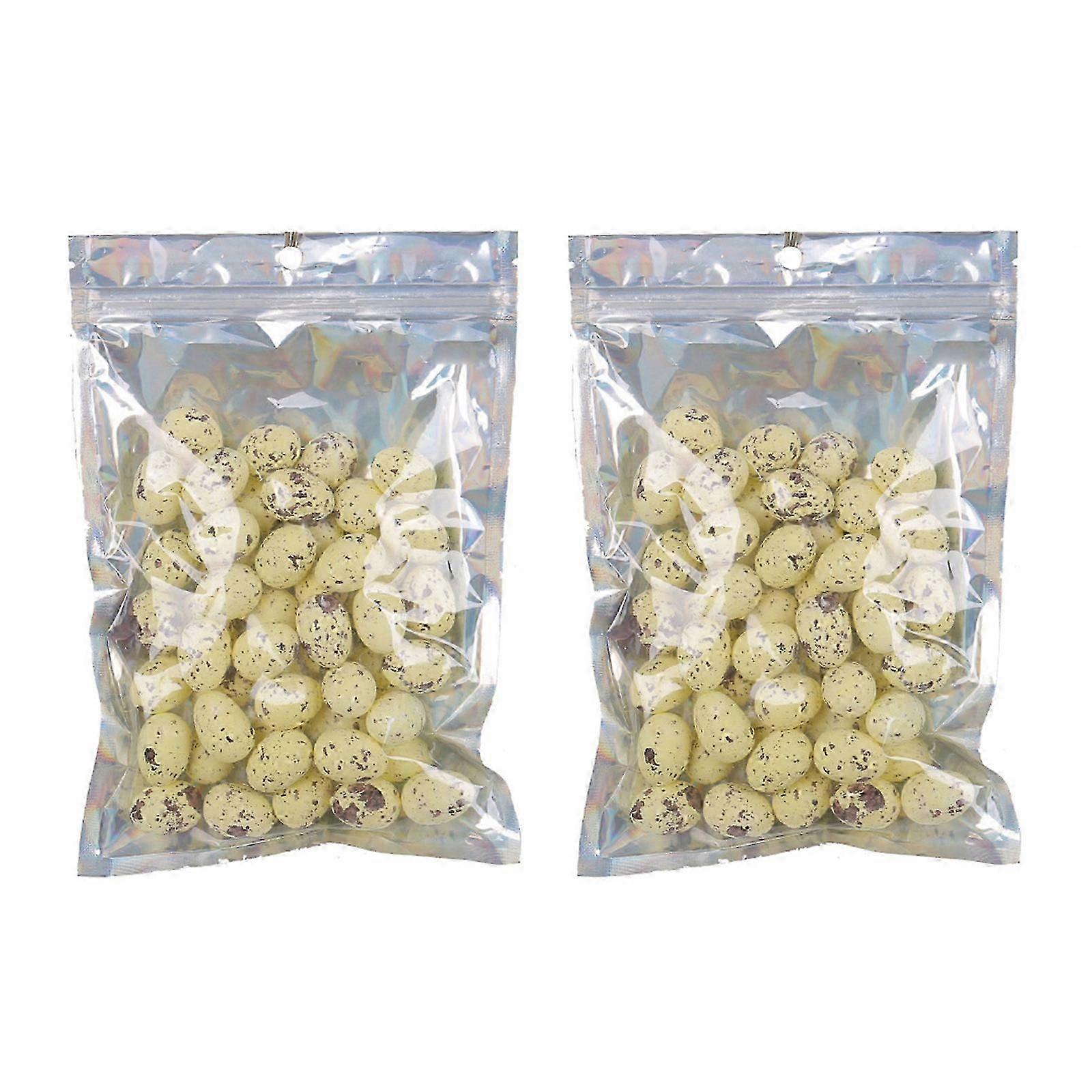 100/500PCS Easter Eggs Mini Decorations Small Simulated Eggs Set for School, and