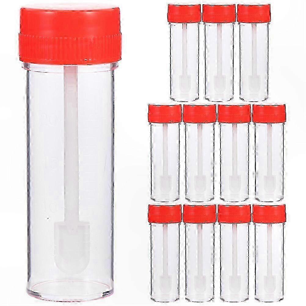 Disposable Stool Sampling Tubes, 12-Pack Single-Use Test Tubes for Laboratory Analysis SZRH A-DS