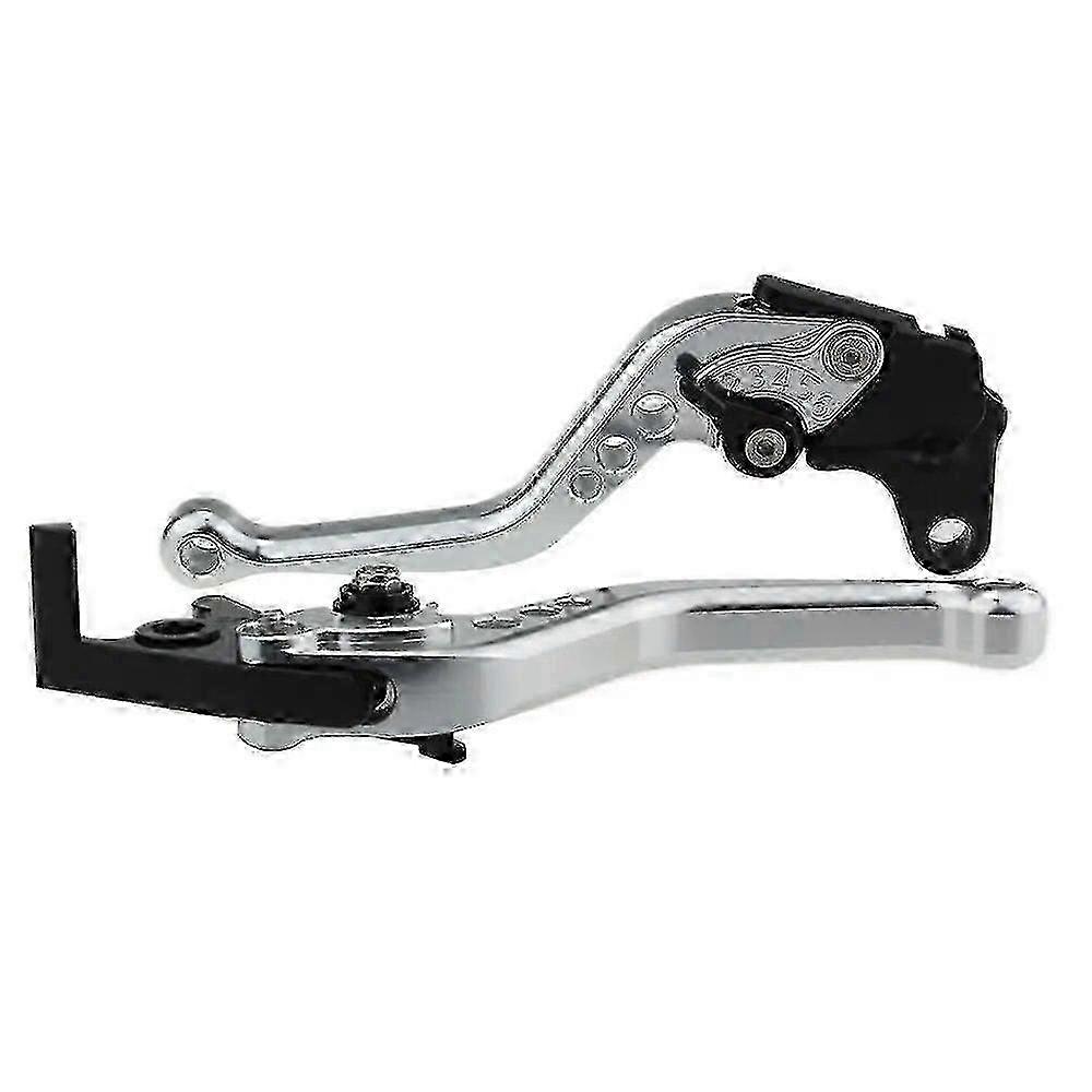 Leve freno e frizione CNC regolabili per Kawasaki ZX10R 2006-2015 - Leve corte argento di alta qualità