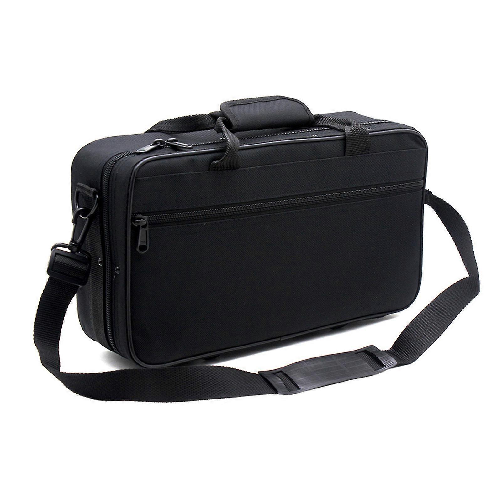 Bb Clarinet Case Gig Bag Backpack Water-Resistant 600D with Foam Cotton Padding and Adjustable Single Shoulder Strap for Protection