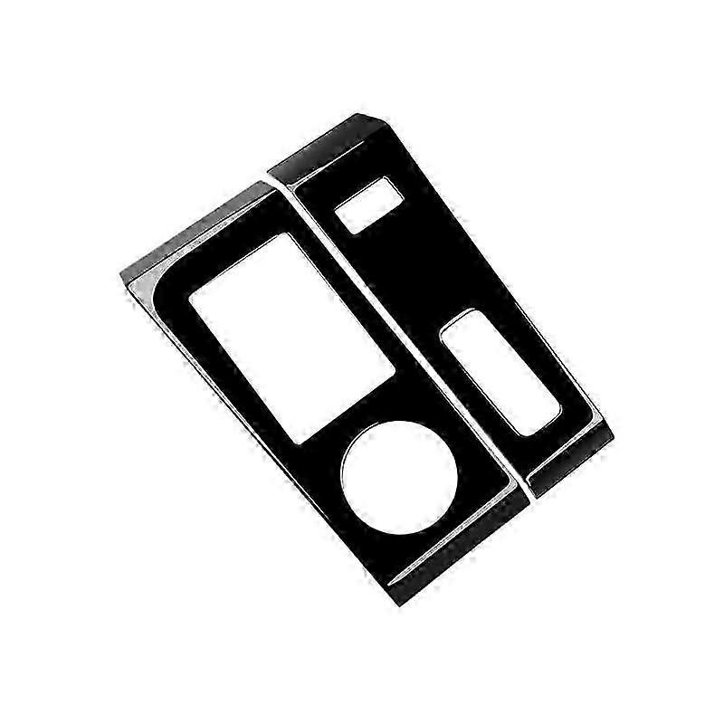 2Pcs Car Glossy Black Central Gear Shift Panel Control Panel Decal Interior Modification for Mitsubishi Outlander 2022+ RHD