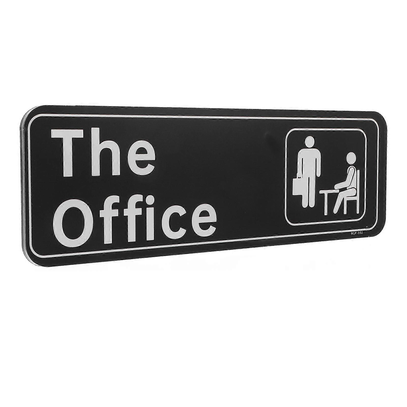Acrylic Office Door Sign Easy Installation Smooth Surface Creative Design for Home and Business Use