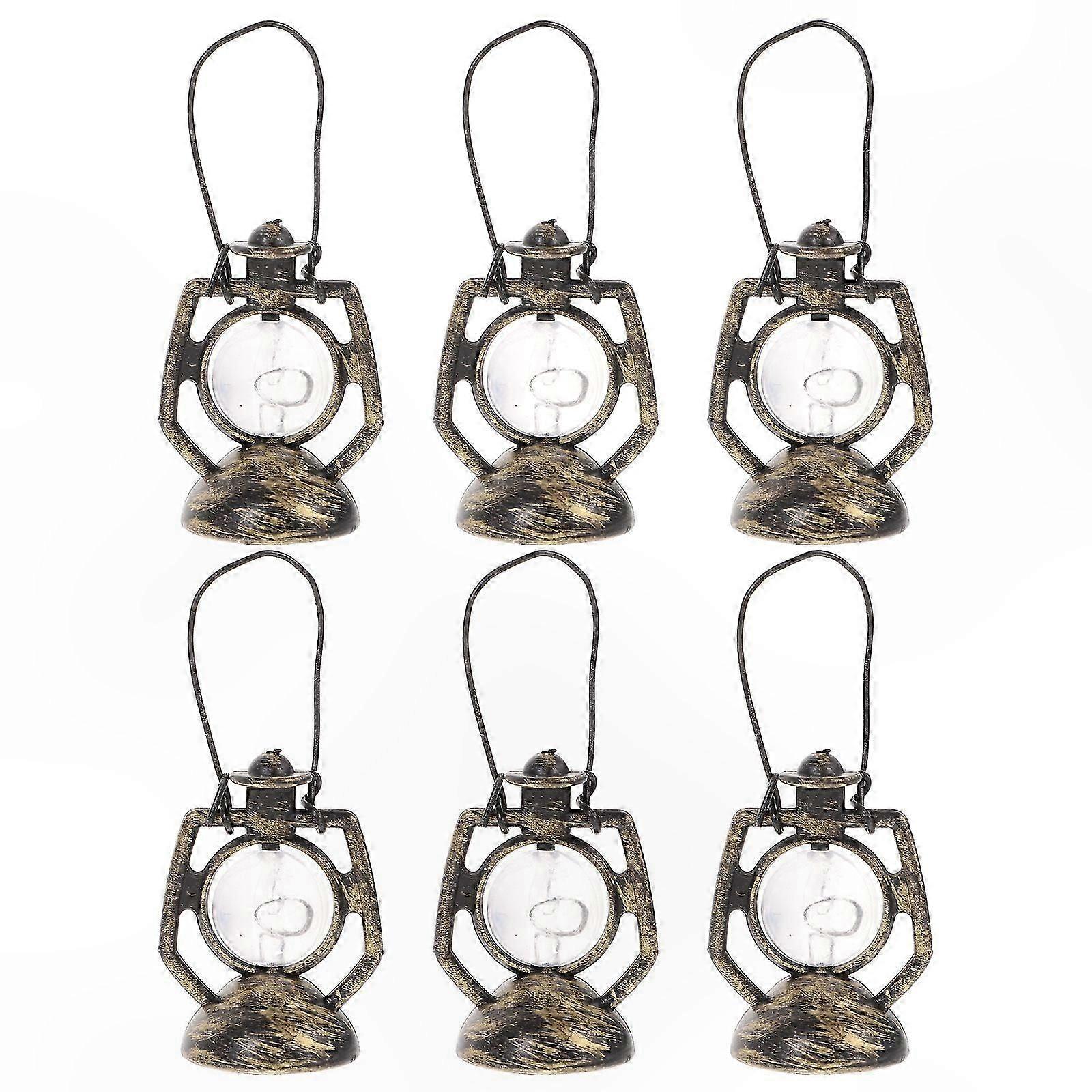 Mini Kerosene Lamp Decor for Micro Landscape and Dollho Props