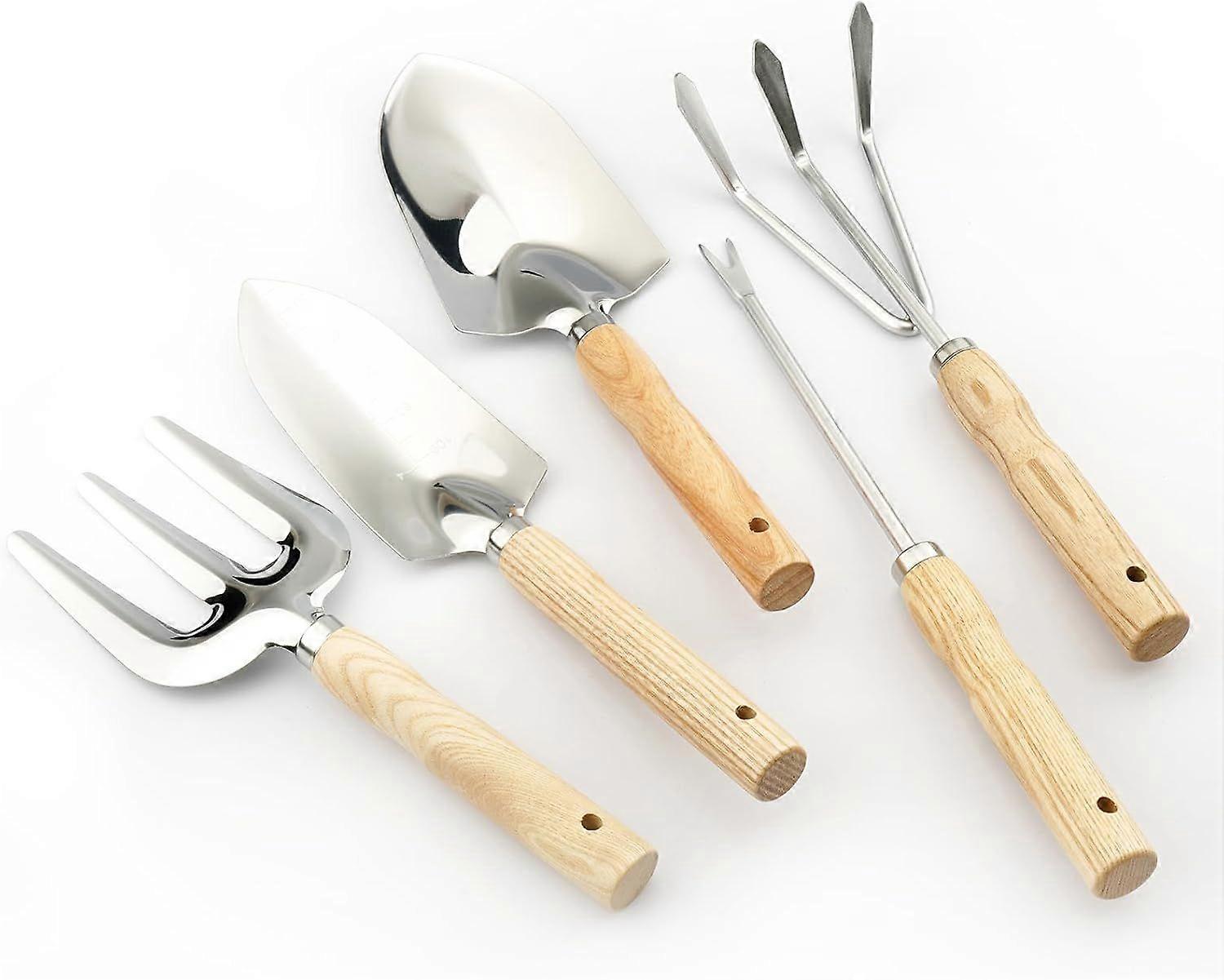 Garden Tool Set, 5 Pcs Gardening Tool Set with Weeder Puller, Dibber