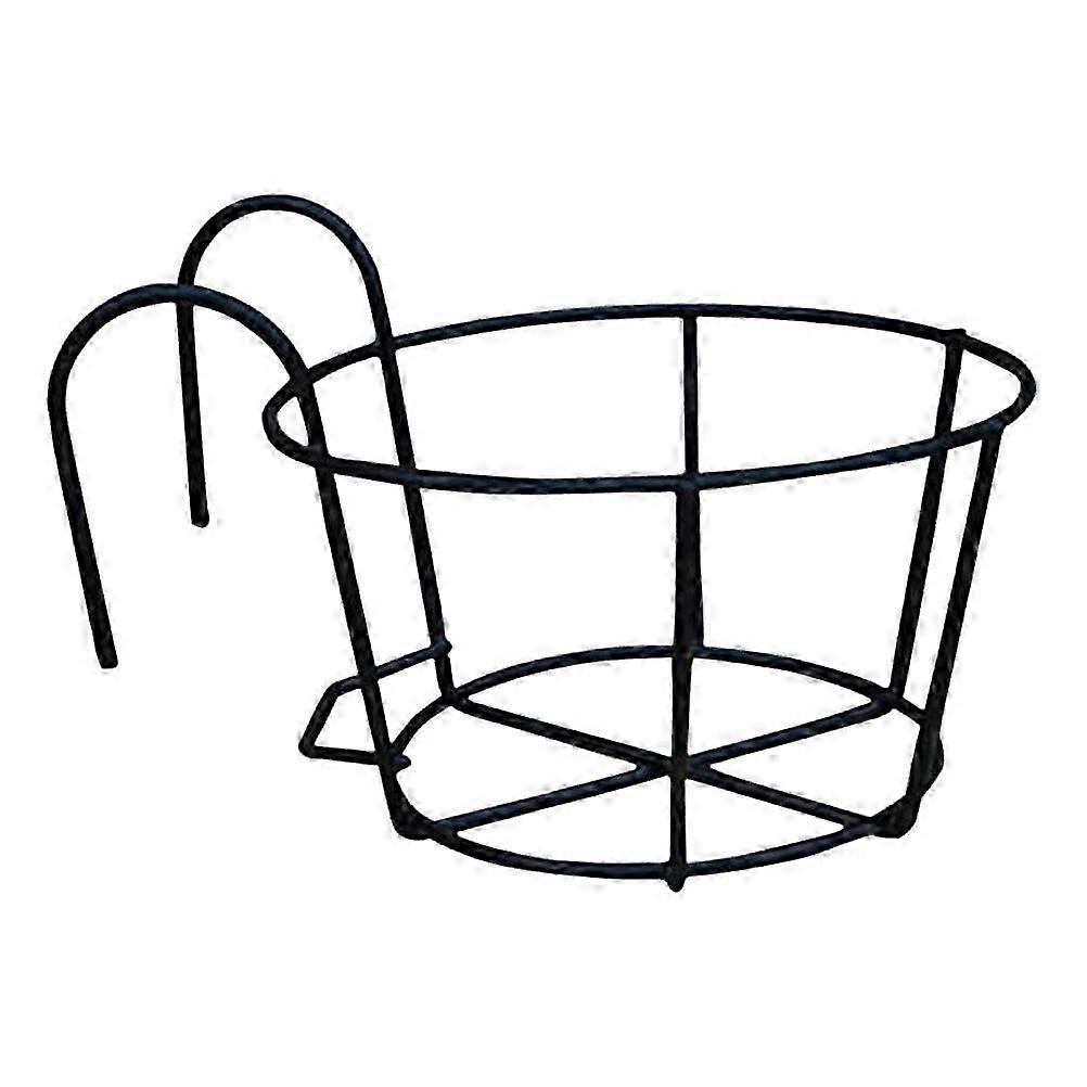 鉄線吊り下げ植木鉢ブラケットホルダーバルコニー植木鉢スタンドラック手すり棚パティオバルコニー装飾--style2593