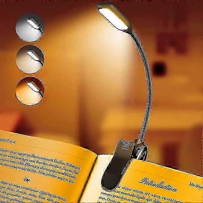 Rechargeable Book Reading Light Lamp, Led Book Light For Reading In...