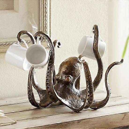 Attractive Octopus Ornament Waterproof Antique Bronze Multi-functional