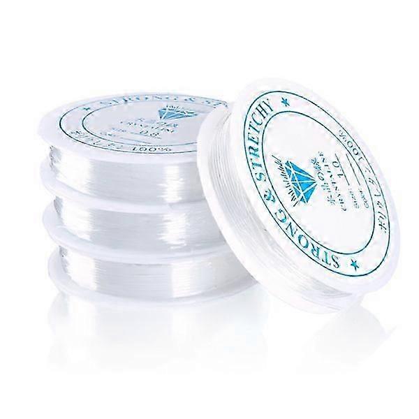 2-pack Transparent elastic thread for jewelry making