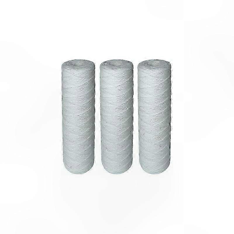3-Pack Coiled Sediment Filters, 25 Micron, 10 Inch Size, Compatible with Universal Water Filtration Systems