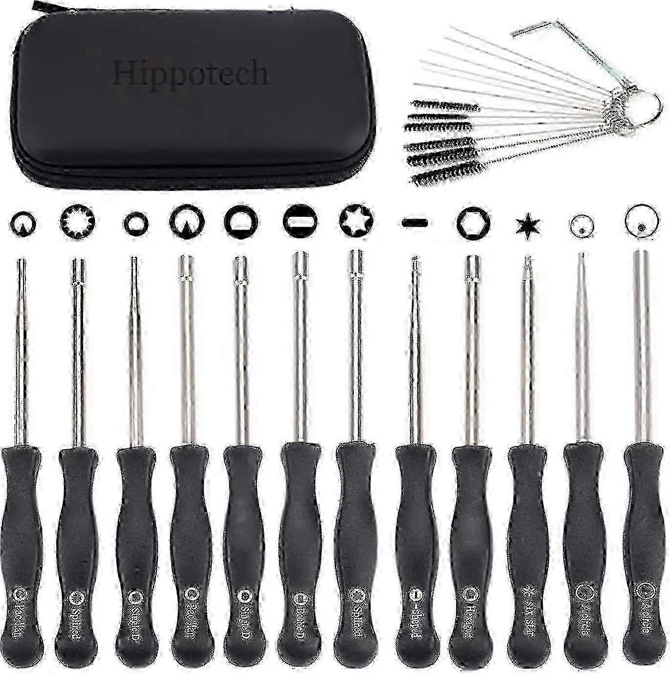 12pcs Carburetor Adjustment Tool Kit, Small Engine Tune-Up Set, 2-Stroke Carb Screwdriver Tools for Husqvarna Stihl Echo Chainsaws