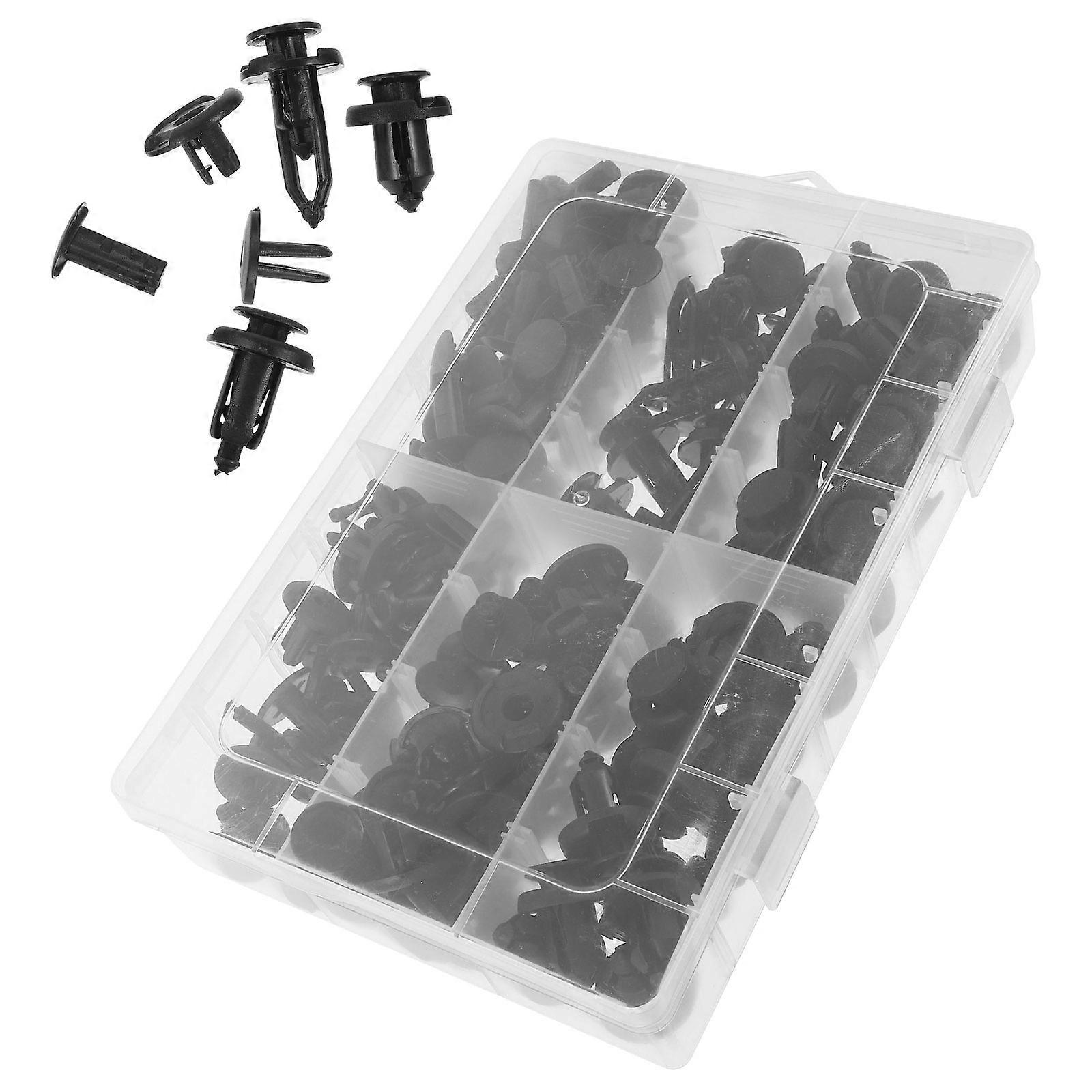 1 Set of Plastic Car Retainer Clips Fasteners Kit Bumper Push Retainers