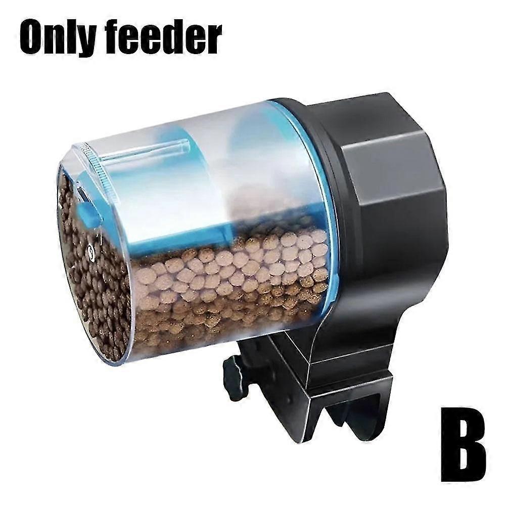 Blue Intelligent Timing Automatic Fish Feeder for Aquariums with Large Capacity