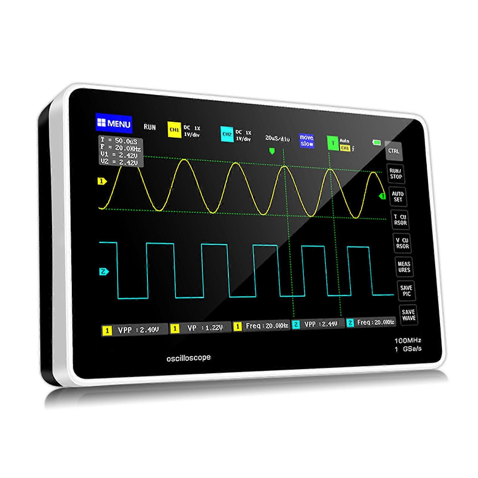 FNIRSI 1013D 2-Channel 100MHz 1GSa/s 7in Touchscreen Oscilloscope