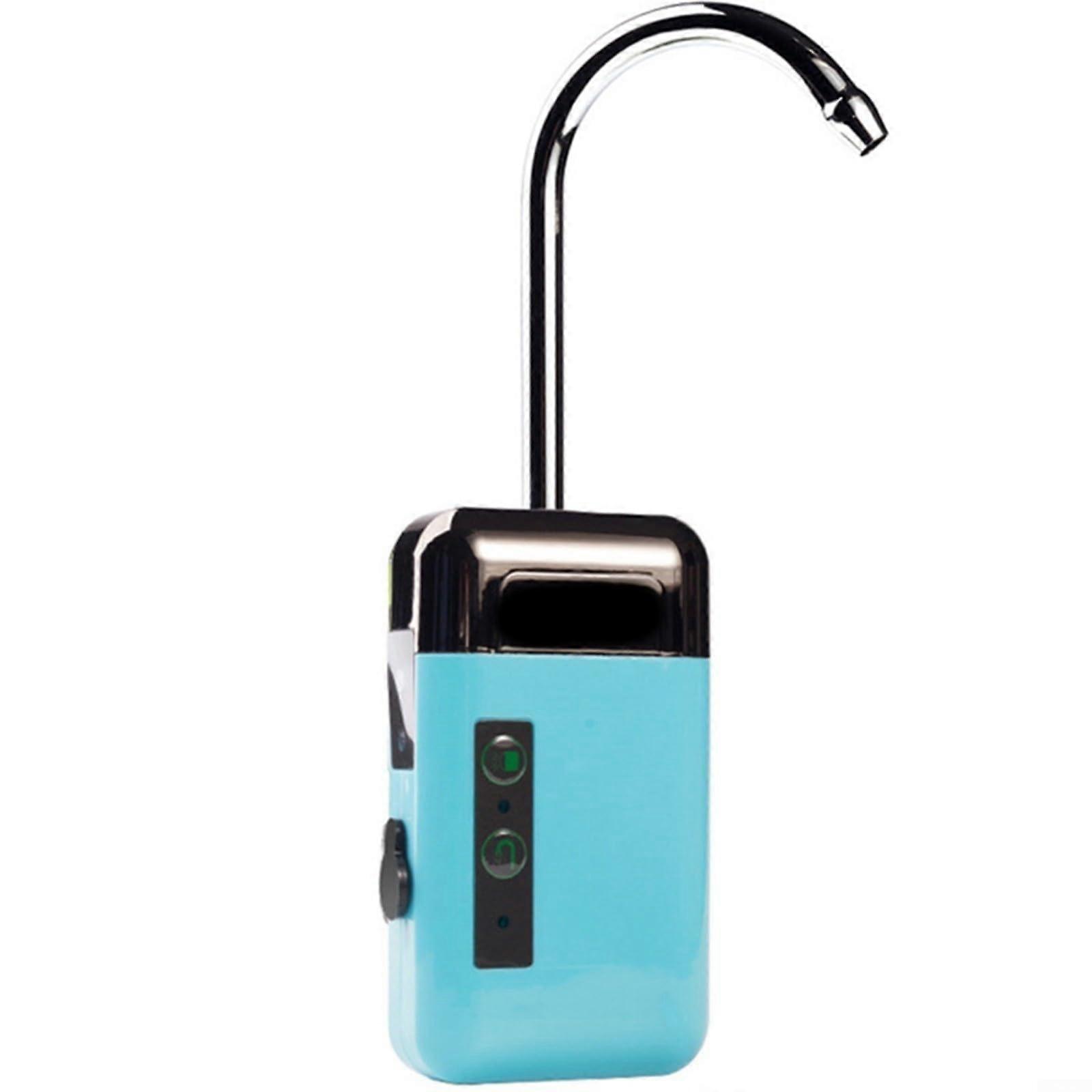 Fishing Intelligent Oxygen Pump Rechargeable Mini Aquarium Air Pump With Smart Sensor Automatic Function Blue