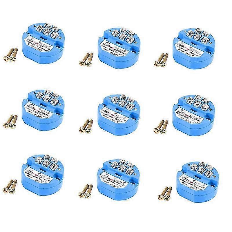10PCS RTD PT100 Temperature Transmitter DC24V Minus 50 - 100 Degree hwy