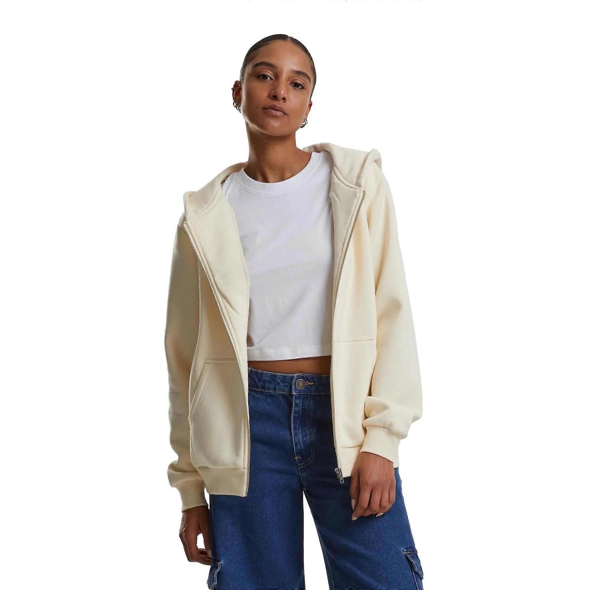 Urban Classics Damen/Damen Fluffy Full Zip Kapuzenpullover