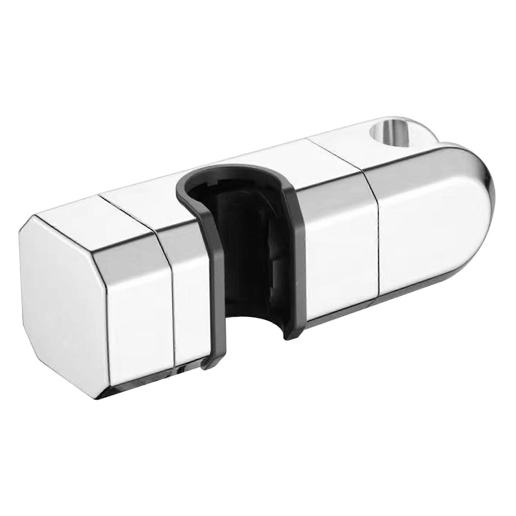 Handheld Shower Head Holder For Square Pipe, Punch ABS, Adjustable Electroplated Shower Wand Holder, Replacement