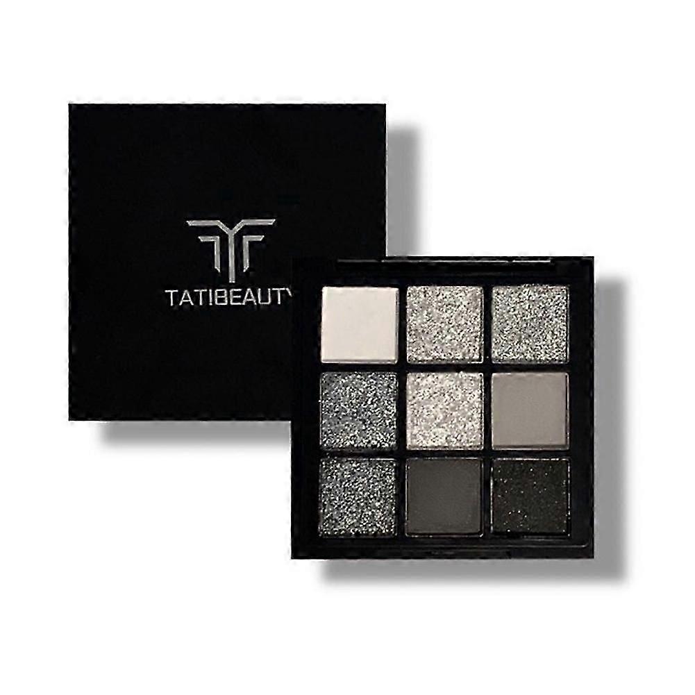 Black Swan Nine-color Eyeshadow (A) $TATIBEAUTY Nine-color Eyeshadow Palette Dark Punk Smoky Makeup Metallic Pearlescent Matte