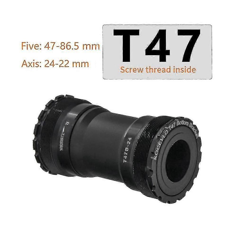 T47 Threaded Bottom Bracket Inner Diameter 47mm Width 68-86.5mm Aluminum Bearing For 24mm Crankset