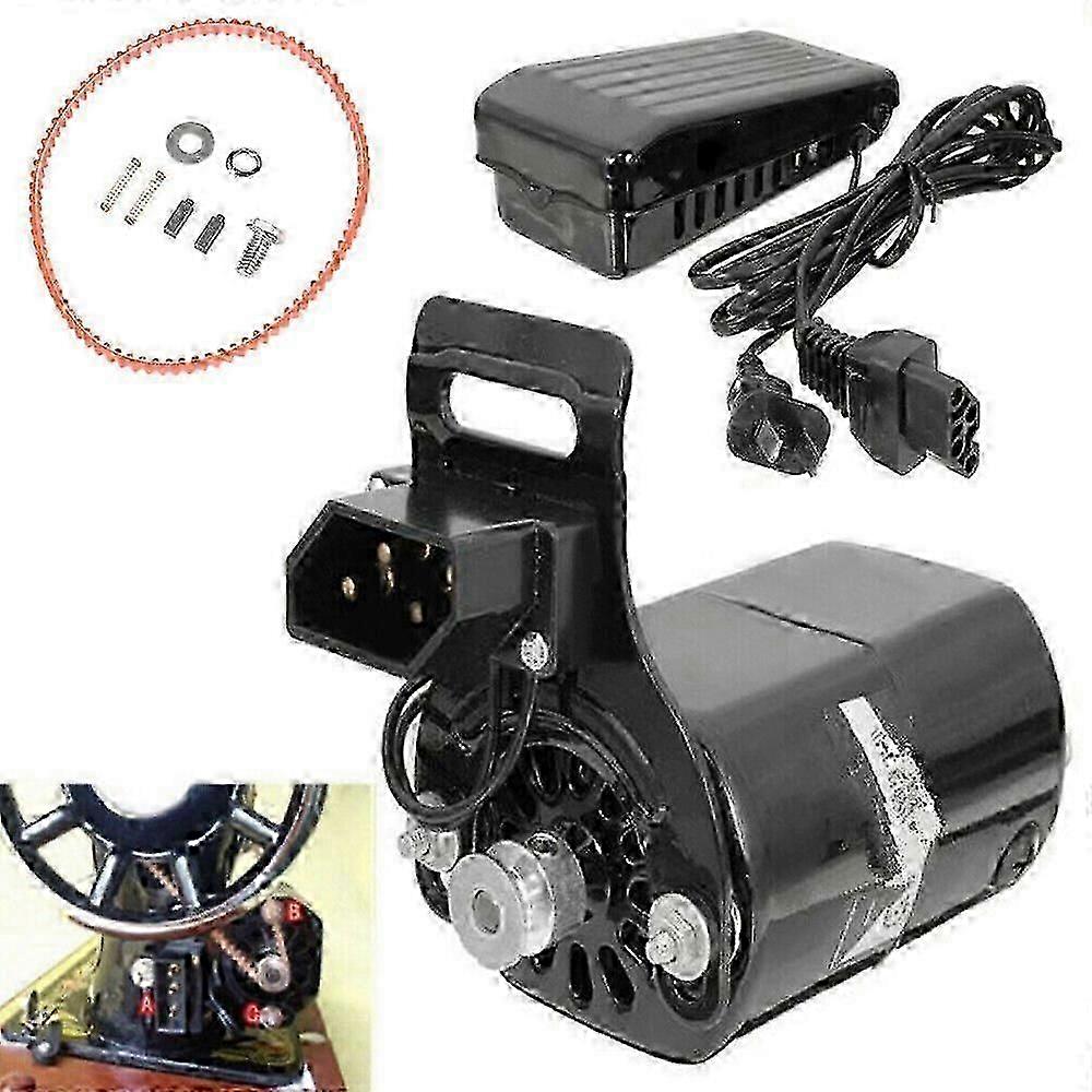 Moteur de machine à coudre 220V avec pédale de remplacement pour vieille machine à coudre domestique 180W 0.9A
