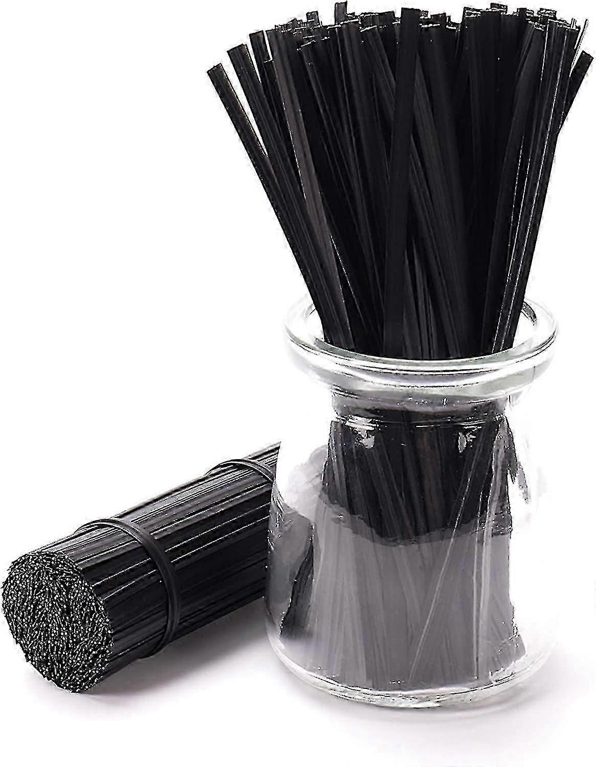 12cm Twist Ties 500 Pcs Reusable And Durable Plastic Black Bread Ties