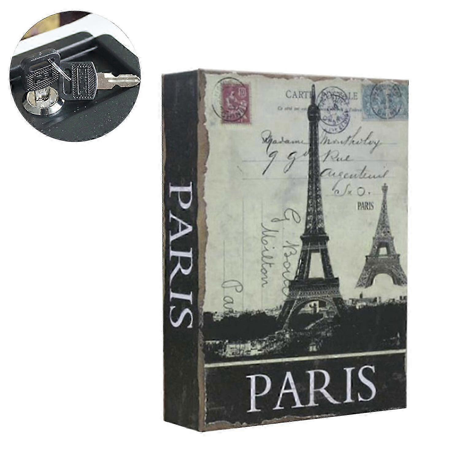 Coin Bank Safe Real Page Simulation Book Ornament Creative Key/Password Type Money Box Diversion Boo