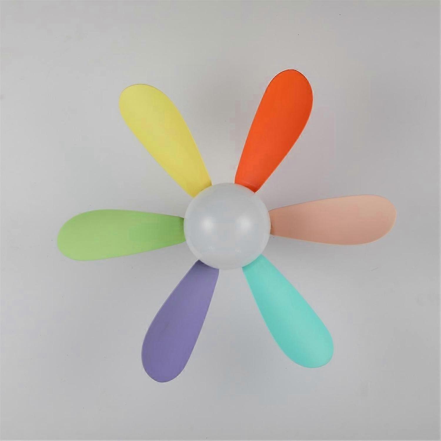 2 In1 LED Ceiling Fan with Light 30W Cooler Lamp Detachable Fan Leaf with Remote Control 3000K-6500K