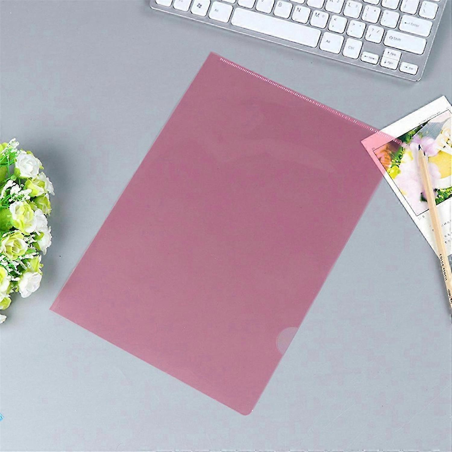 50Pcs Plastic Folders A4 Sleeves Wallets for Protection Files