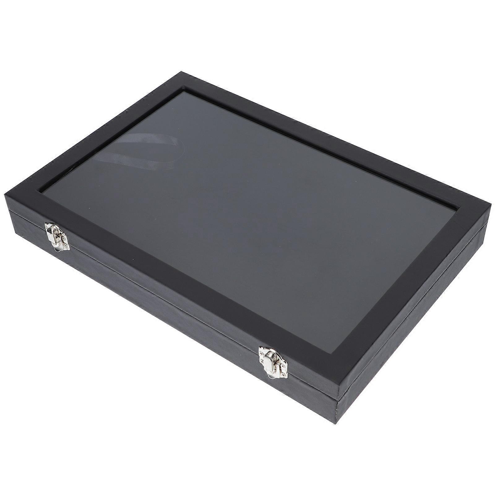 Black Wooden Brooch Displaying Case for Brooch Storage 3Pcs Set