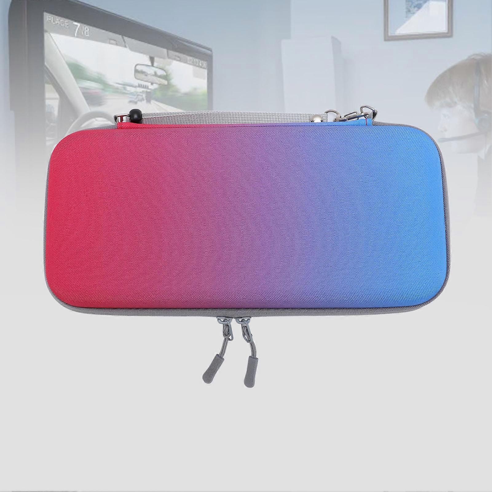 Portable Hard Shell EVA Carrying Case for Switch 2 10 Cards Red Blue