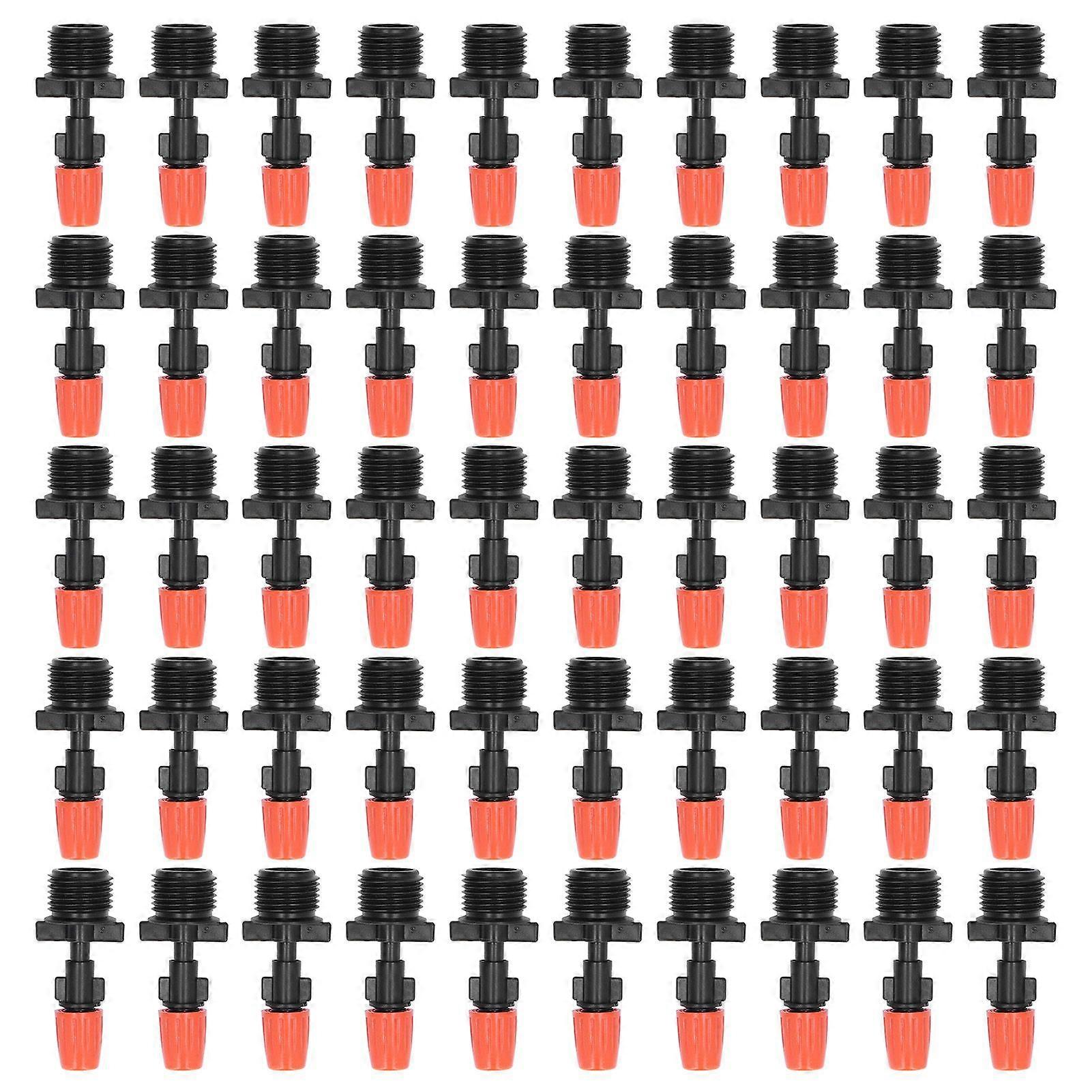 50pcs G1/2 Male Thread Misting Spray Nozzle Adjustable Water Spray Head Atomizing Nozzle for Garden Irrigation