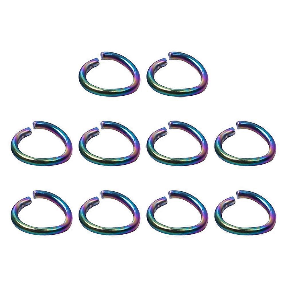 Jewelry Making Stainless Steel Connecting Ring Necklace Making Multi Color Versatile 100Pack