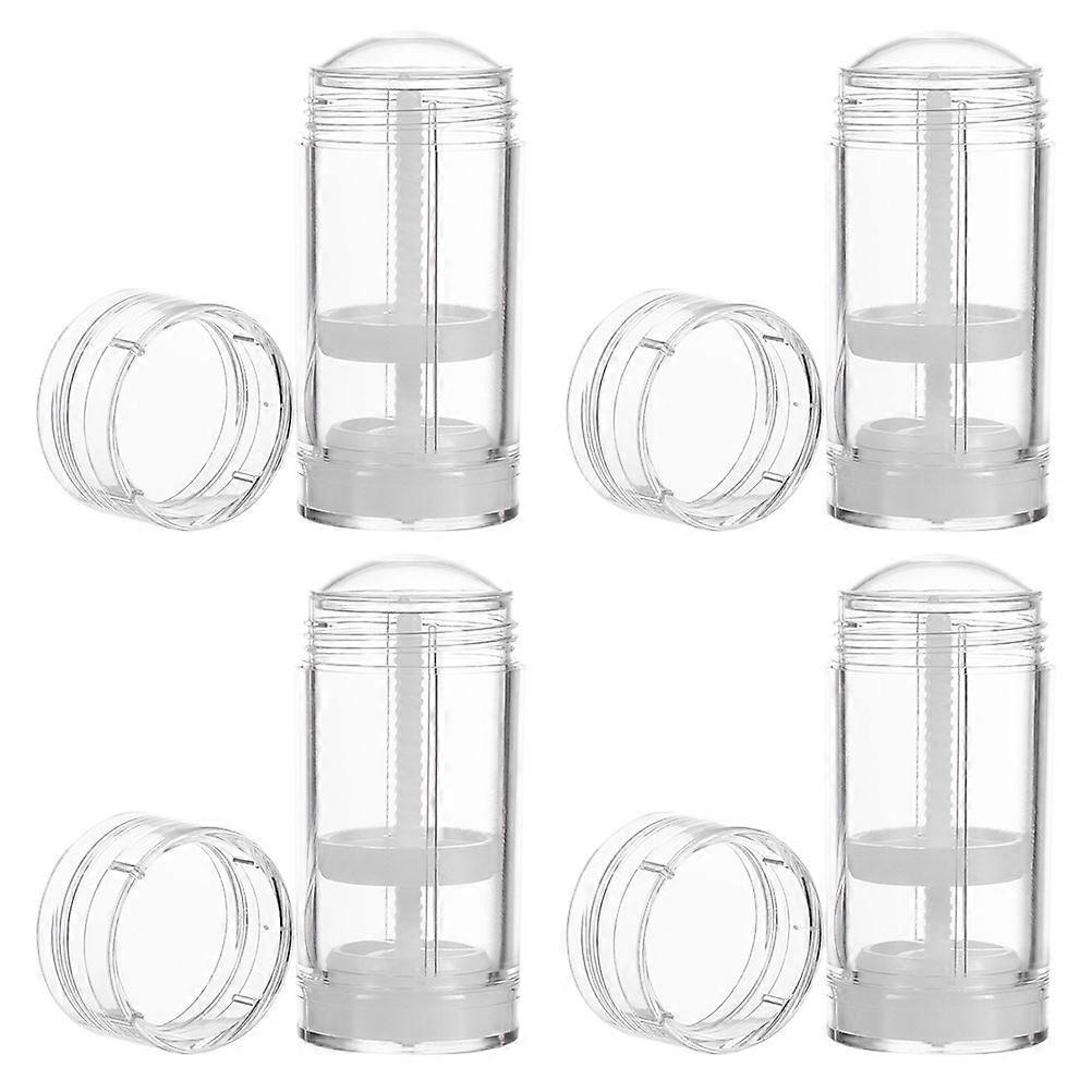 Travel Lip Balm Tube Empty Containers for Refillable Use 8Pcs Transparent