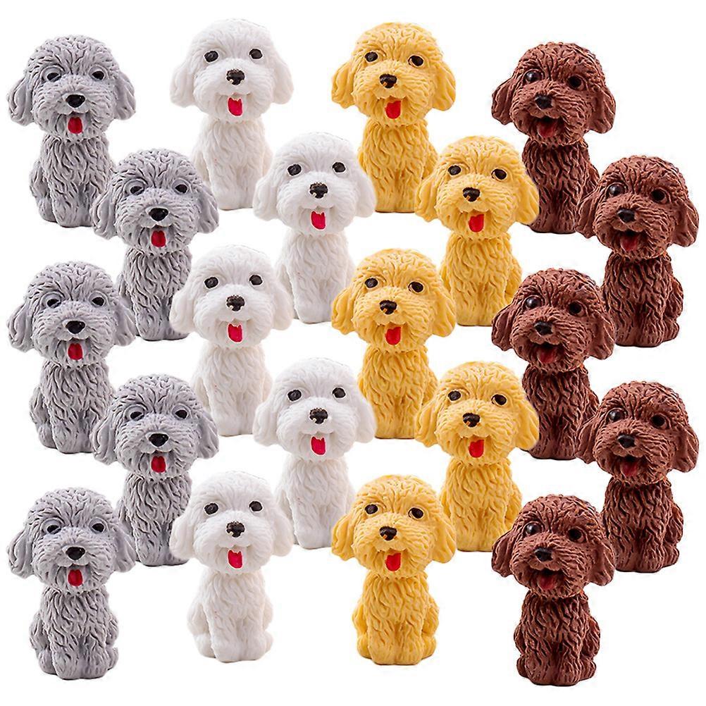 Rubber Eraser Lovely Dog Shaped Puppy Erasers for Kids Use 40Pcs