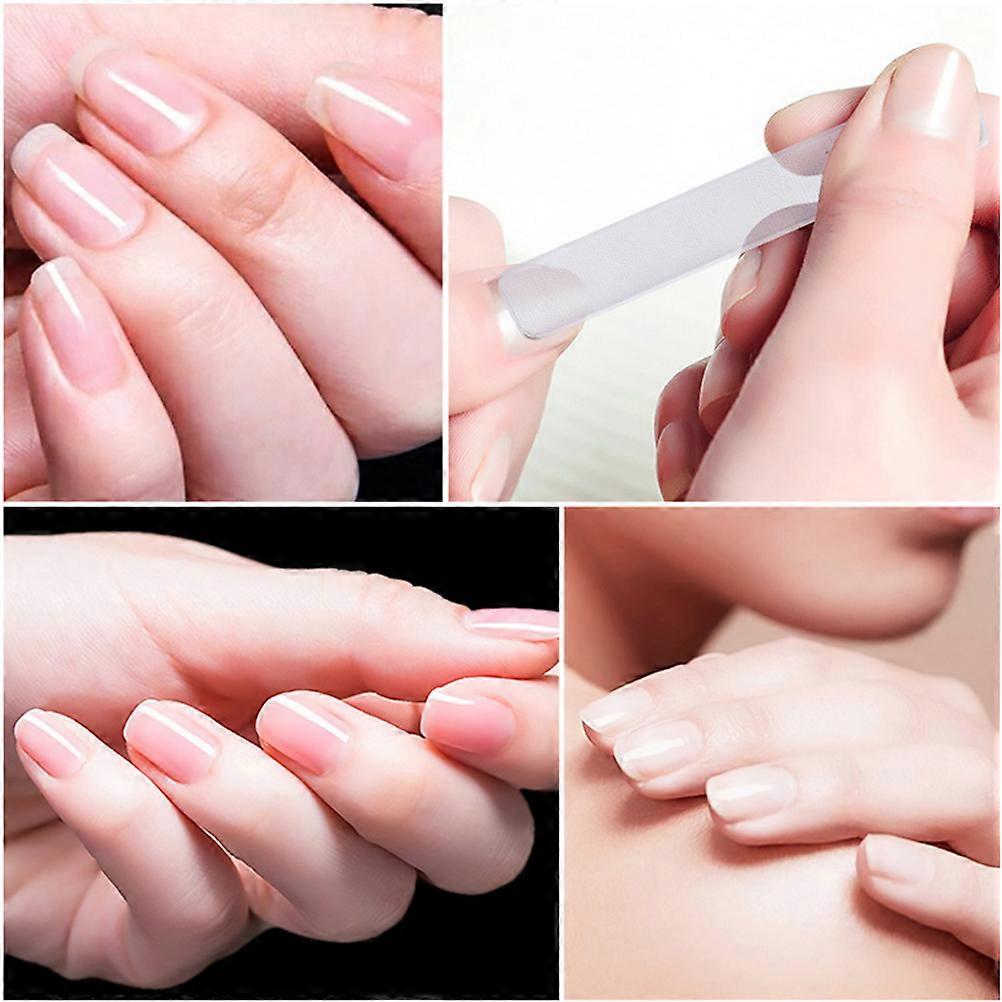Nail Sanding Block Nail File Tool for Polishing 2Pcs White Nano Buffer