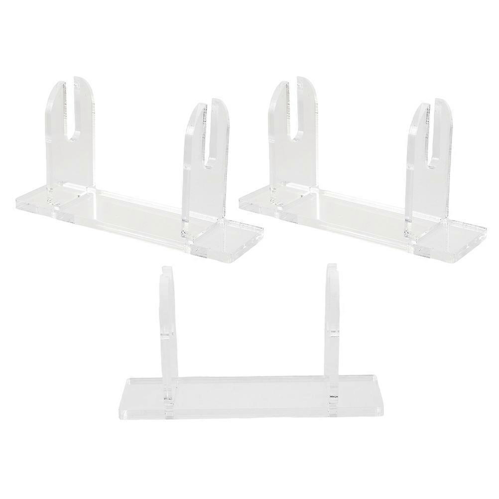 Transparent Fan Display Stand Acrylic Holder for Decor 9Pcs