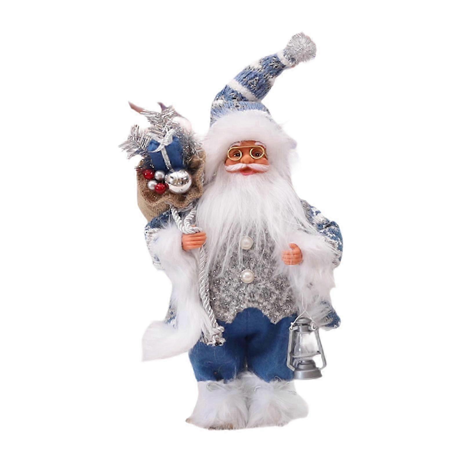 Christmas Doll Decorative Santa Claus Figurine for Holiday Tabletop Festival 30CM