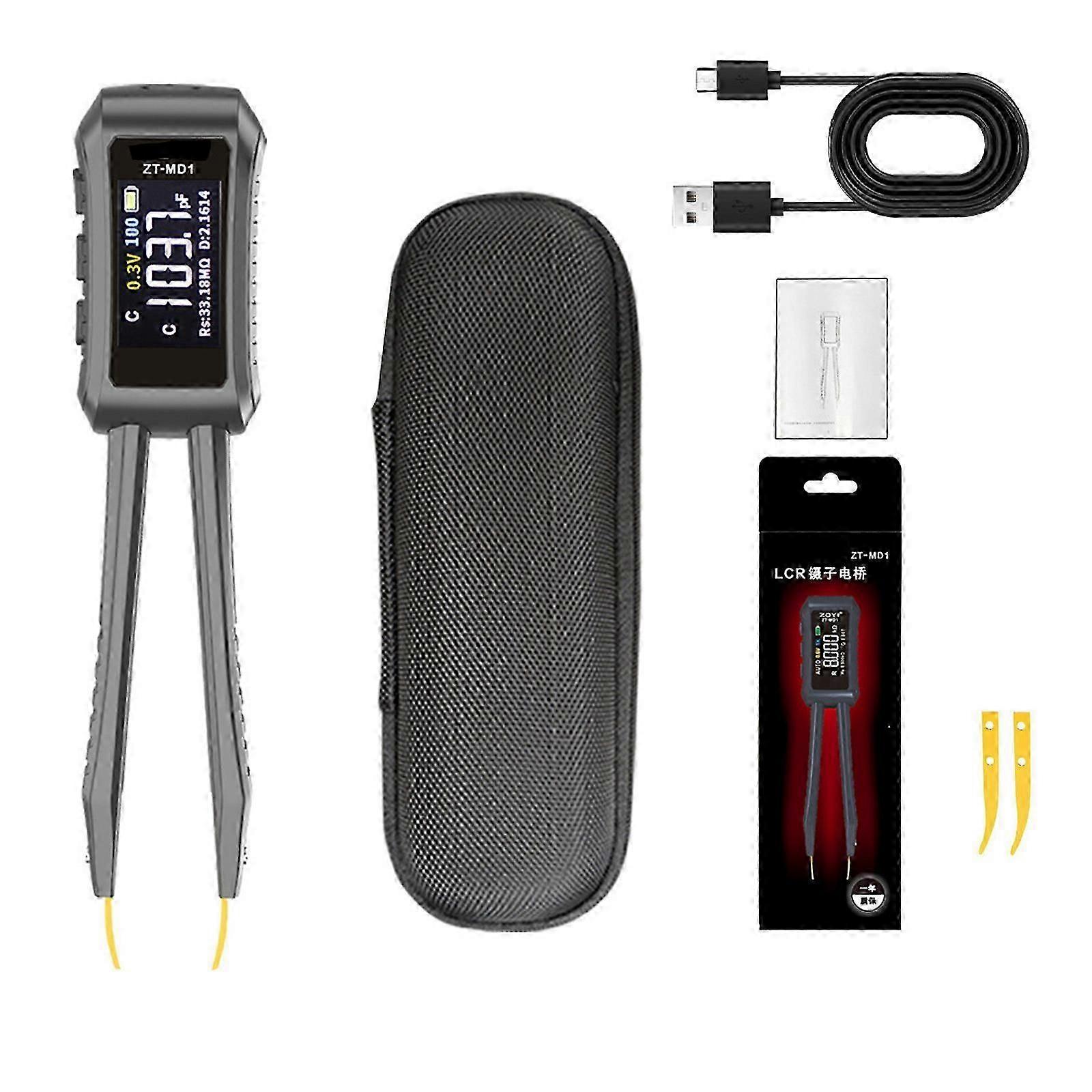 Tester Digital Tweezer Resistance Capacitance Diode Tester Professional Meter Tweezer with Clear Display