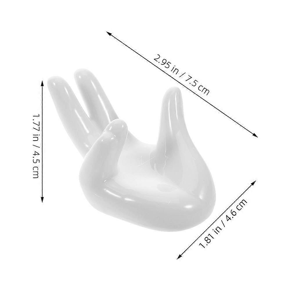 Hand Shaped Ceramic Egg Cup Holder for Easter Display 24Pcs Set