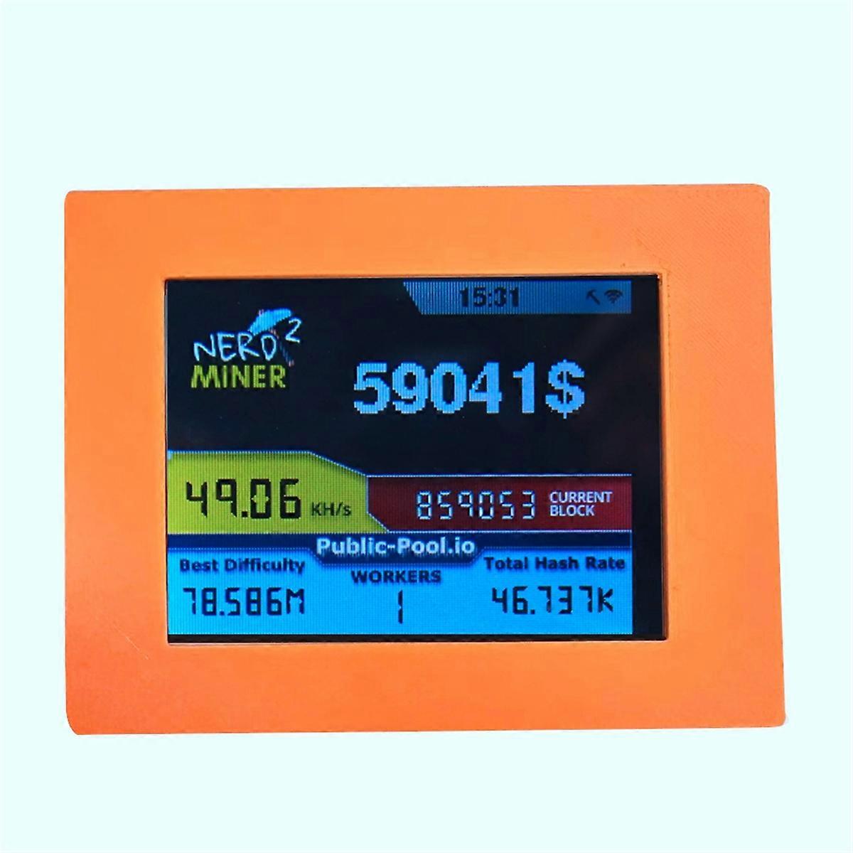 Nerdminer V2 Miner 2.8 Inch LCD Display 56KH/S Bitcoin Solo Miner