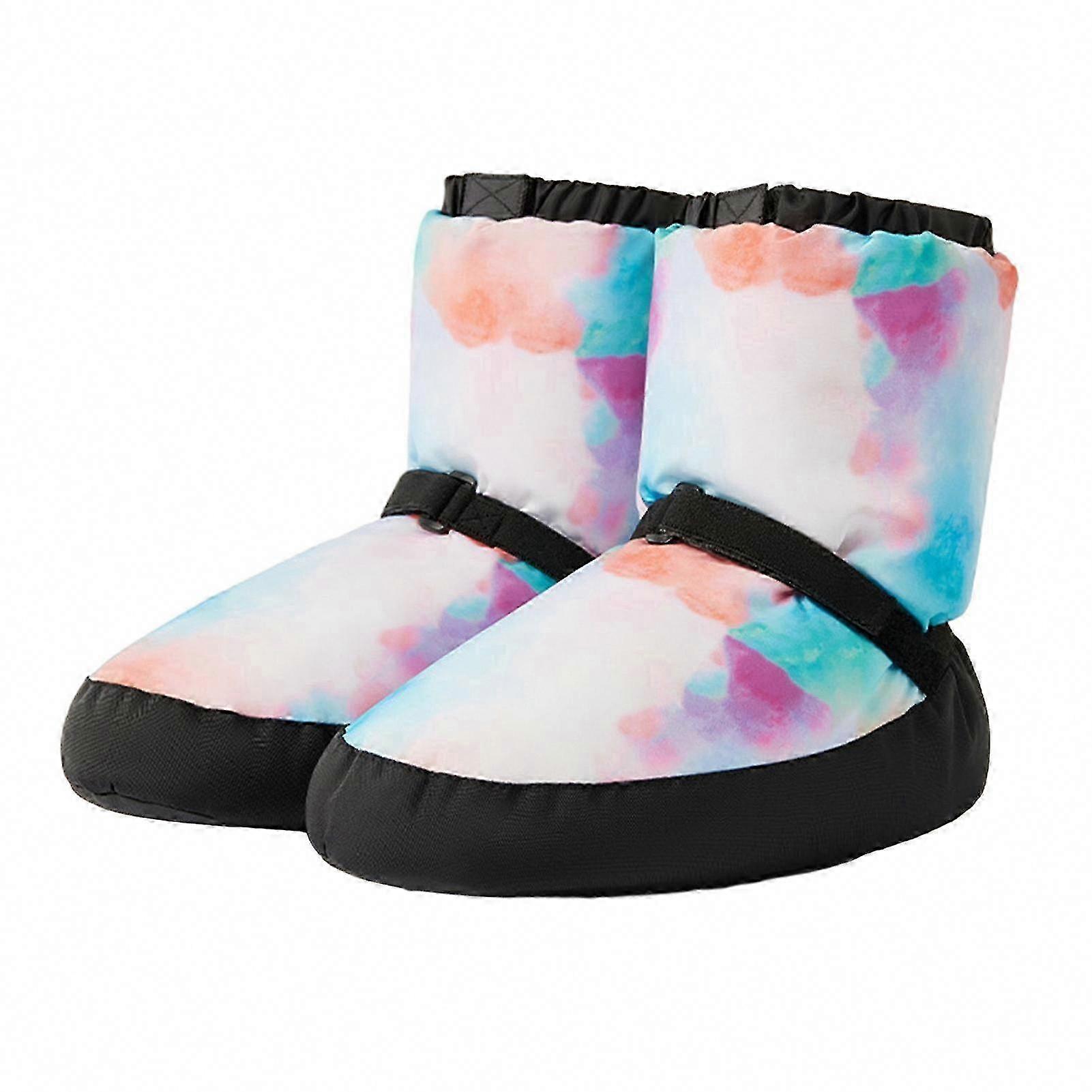 1 par varme ballet dansesko, professionel stilfuld holdbar polyester bomuld til vinteren