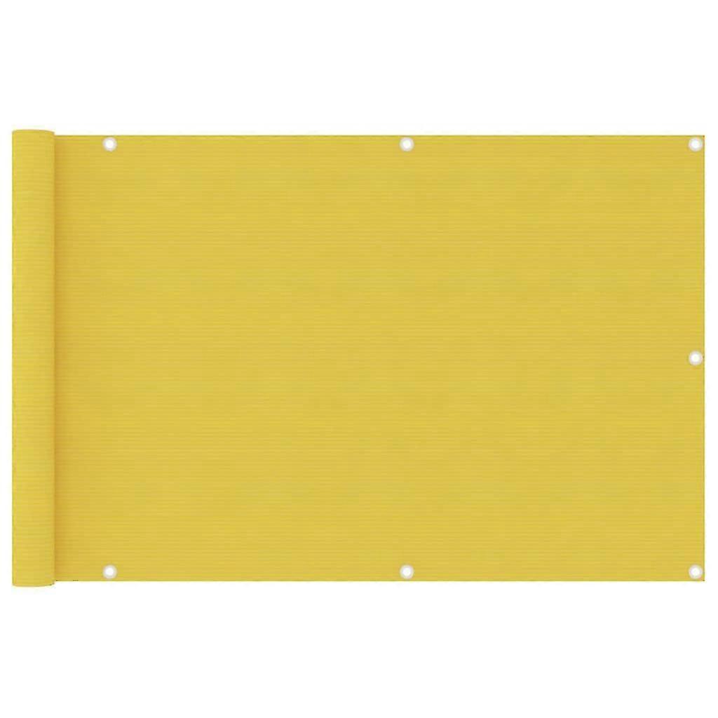 Balcony Screen Yellow 90x400 Cm Hdpe