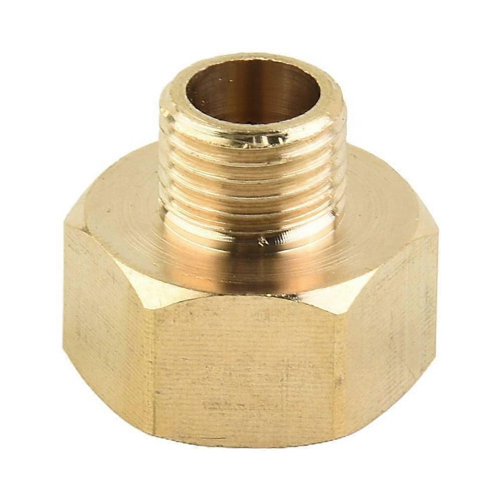 DSH   Brass Gas Pipe Adapter 1/2\"Inner Thread X 1/4\" External Thread For Gas Stoves